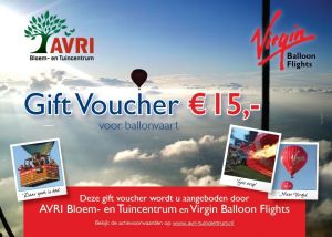 Korting op ballonvaart van Virgin