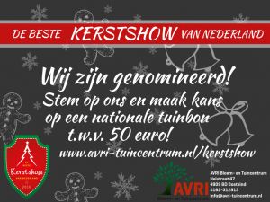 Onze kerstshow is genomineerd!