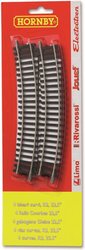 4 GEBOGEN RAILS 22,5°extra rails voor Coca-Cola trein en Santa's Express.