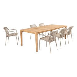 4 Seasons Outdoor Barista dining stoel latte stapelbaar met kussen - afbeelding 5