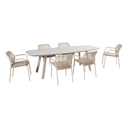 4 Seasons Outdoor Manolo dining tuintafel ceramic latte - afbeelding 4