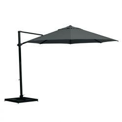 4 Seasons Outdoor Parasol Siesta Premium  Charcoal excl. voet - afbeelding 1