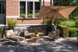 4SO Azzurro 200 x 300 cm. zand met houtlook frame - afbeelding 5