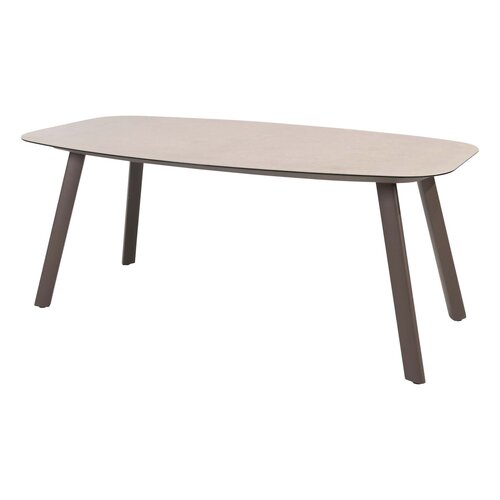 4SO Manolo eettafel terre met printed keramiek top 180 x 95 cm