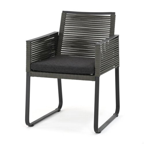 4SO Ortea diningchair Platinum with  cushion