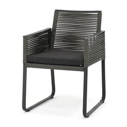 4SO Ortea diningchair Platinum with  cushion
