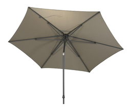 4SO parasol Azzurro rond 300 cm Taupe - afbeelding 2