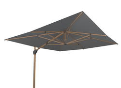 4SO parasol Hacienda 300x400 cm WOOD LOOK - Charcoal