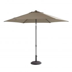 4SO Parasol Oasis rond 300cm Taupe - afbeelding 1