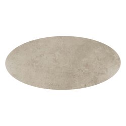 4SO Salute ovale salontafel latte met keramisch tafelblad 120 x 65 cm (H 30) - afbeelding 2