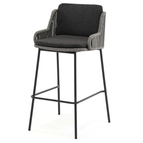 4SO Sierra Bar chair Silver Grey with 2 cushions