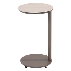 4SO Vic bijzettafel terre met printed keramiek top 30 cm Ø (H 50)