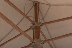 4SO Vivenda 270 x 270 cm. zand met woodlook frame - afbeelding 4