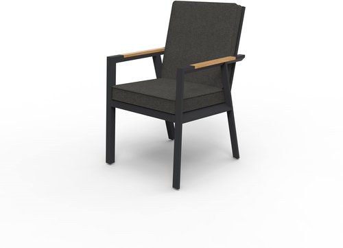 Alexia aluminium teak chair