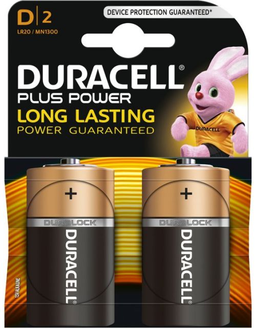 Duracell plus power batterij D 2 stuks