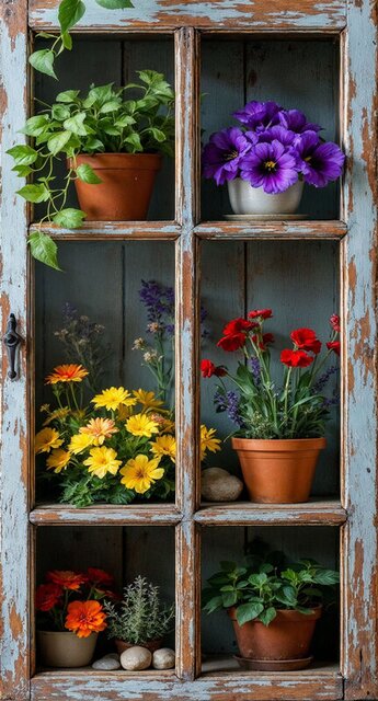 All seasons bloemenkastje met deur 130x70cm