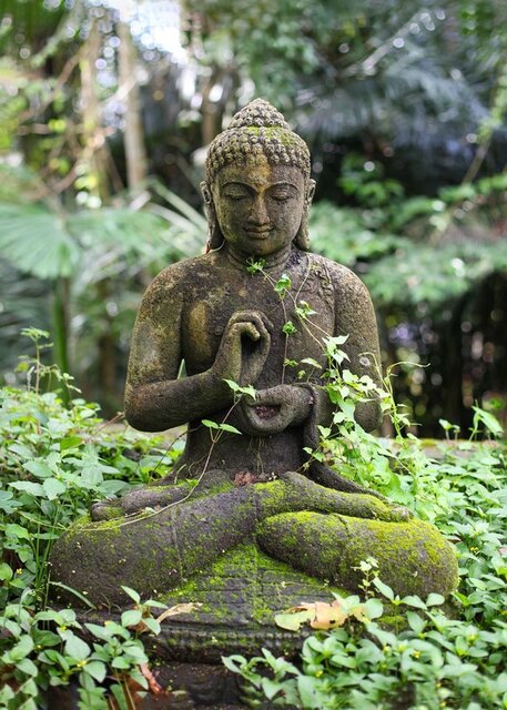 All seasons buddha - groen 50x70cm