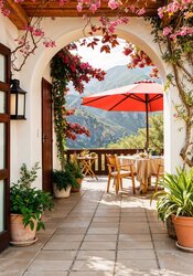 all seasons doorkijk italiaans terras 70x100cm
