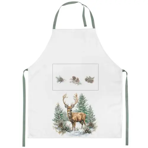 Ambiente Apron Winter stag white