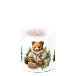 Ambiente Candle small Cuddle bear