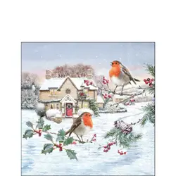 Ambiente Napkin 25 Birdy village FSC Mix