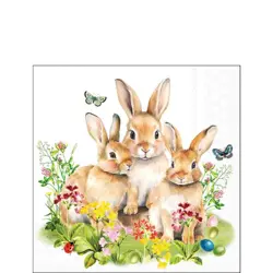 Ambiente Napkin 25 Bunny family FSC Mix