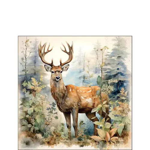 Ambiente Napkin 25 Deer in the woods FSC Mix