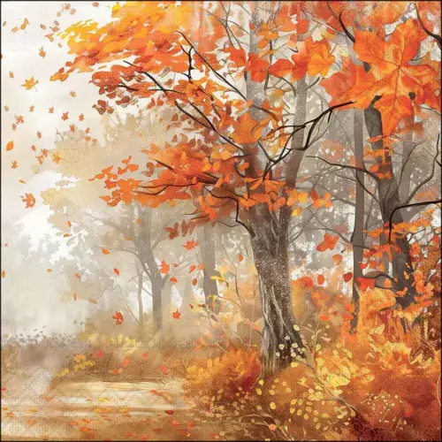 Ambiente Napkin 33 Autumn tree FSC Mix