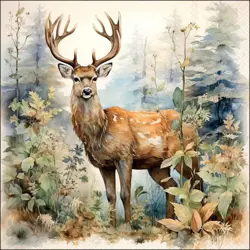 Ambiente Napkin 33 Deer in the woods FSC Mix