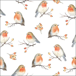 Ambiente Napkin 33 Robin family FSC Mix