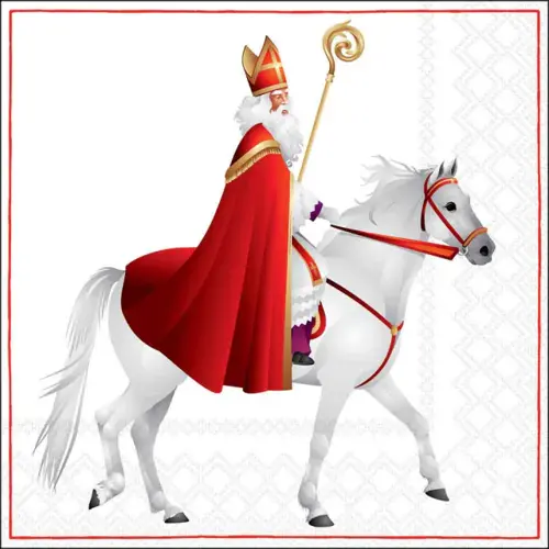Ambiente Napkin 33 St. Nicholas galloping FSC Mix