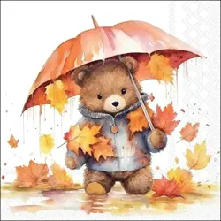Ambiente Napkin 33 Umbrella bear FSC Mix