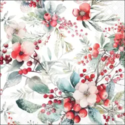 Ambiente Napkin 33 Winter berries FSC Mix