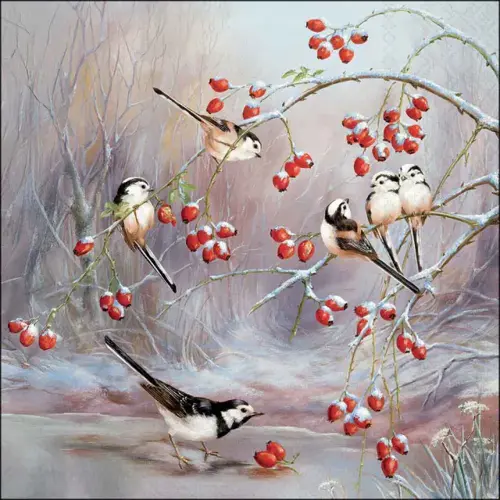 Ambiente Napkin 33 Winter feast FSC Mix