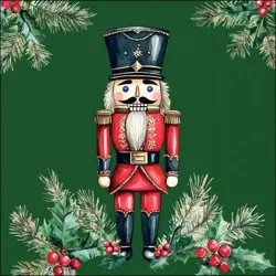 Ambiente Napkin 33 Wooden nutcracker green FSC Mix