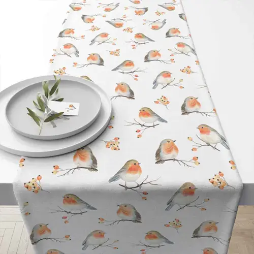 Ambiente Table runner 40x150 cm Robin family
