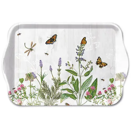Ambiente Tray melamine 13x21 cm Herb garden