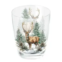 Ambiente Water glass 0.25 L Winter stag white