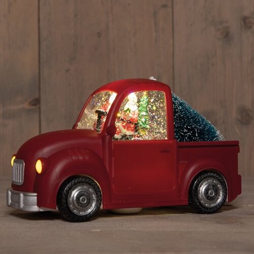 Anna's Collection Auto Met Glitterwater 3Xaabatterij Met Dc Aansluiting 22,5X10X14Cm Warm Wit