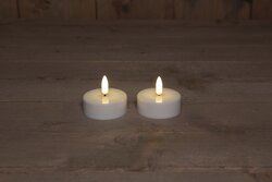 Anna's Collection B.O.T. 2ST 3D VLAM LED JUMBO THEELICHT WARM WIT VLAMEFFECT MET TIMER