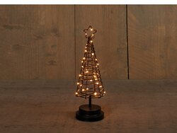 Anna's Collection B.O.T. BOOM 30CM 3D ZWART/KOPERDRAAD 30LED CLASSIC 3XAA 6/18U TIMER