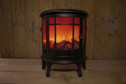 Anna's Collection B.O.T. HAARD ZWART 46X23,5X56CM 3XC MET 6/18U TIMER INCL. AFSTANDSBEDIENING
