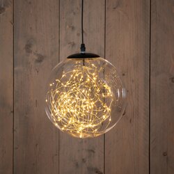 Anna's Collection BAL HELDER 125LED FLASH IP44 TRAFO MET TIMER EN DIMMER 25CM CLASSIC WARM