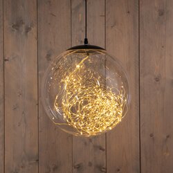 Anna's Collection BAL HELDER 300LED FLASH IP44 TRAFO MET TIMER EN DIMMER 35CM CLASSIC WARM