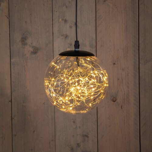 Anna's Collection BAL HELDER 80LED FLASH IP44 TRAFO MET TIMER EN DIMMER 18CM CLASSIC WARM