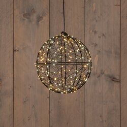 Anna's Collection BAL METAAL 200LED FLASH IP44 TRAFO MET TIMER EN DIMMER D18CM WARM WIT/CLASSIC WARM - afbeelding 2