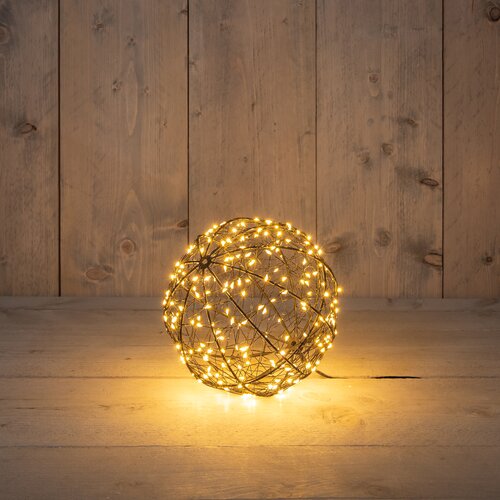 Anna's Collection BAL METAAL 200LED FLASH IP44 TRAFO MET TIMER EN DIMMER D18CM CLASSIC WARM