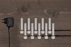 Anna's Collection batterijvervanger dinerkaarsen 10st - afbeelding 2