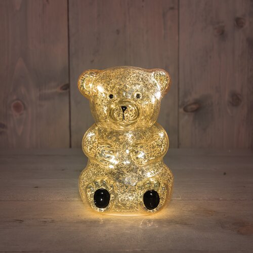 Anna's Collection BEER GLAS LED 11X10.5X16.5CM METALLIC GOUD