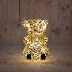 Anna's Collection BEER GLAS LED 11X10.5X16.5CM METALLIC GOUD